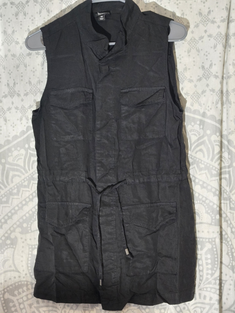Woman's Black Utility Shirt Vest - a.n.a